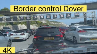 Border control at Dover Port  Heavy delays [upl. by Claudio]