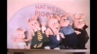 Natwest Piggy Bank Open Account £300 Advert 1980s The Action Bank  PLEASE SUBSCRIBE  Paris Ascot [upl. by Eelarual]