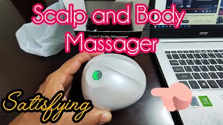 Scalp Massager bodymassager asmrsound scalpmassage [upl. by Louisa]