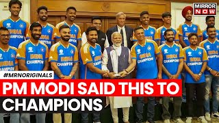 Team India Meets Modi  Indian Cricket Team Meets PM Modi At His Residence In Delhi  Sports News [upl. by Azpurua]