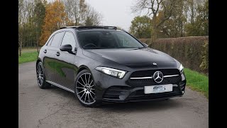 Dec 2020 Mercedes A200 Exclusive Edition in Cosmos Black with Pan Roof 19in wheels and CarPlay [upl. by Adallard]