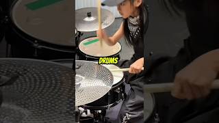 This Girl can play the drums very well shorts [upl. by Wheelwright864]