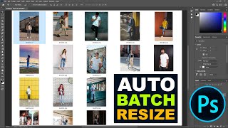 How to Batch Resize Multiple Images in Photoshop 2022 [upl. by Tannenwald]