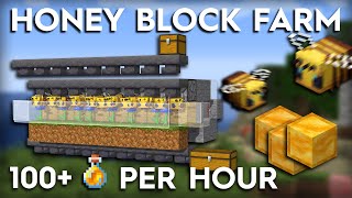 Minecraft Honey Farm Tutorial  Fully Automatic [upl. by Iderf388]