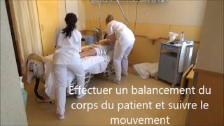 Techniques de manutention dun patient ISEI 20162017 [upl. by Ahsemo174]