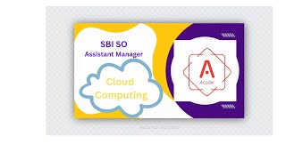 Ep01 Cloud Computing  SBI SO  Assistant Manager sbi sbipo sbiso cloudcomputing [upl. by Herodias]