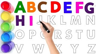 Collection of uppercase amp lowercase alphabet dotted lines ABCD alphabet writing alphabet song A Z [upl. by Sorodoeht]