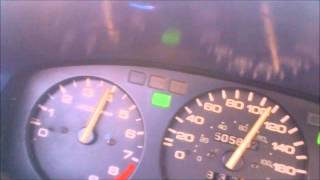 civic EG6 h22 turbo with 16 psi pump gas speed [upl. by Tiffi]