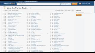 Key Numbers in WestlawNext [upl. by Babette]