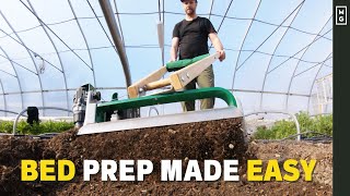 The PERFECT Tool To Prepare Your Raised Garden Beds  Tilther XT [upl. by Chavez]