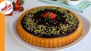 Çikolata Soslu Tart Kek Tarifi  Nasıl Yapılır [upl. by Atnahc]