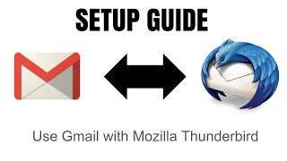 Setting Up IMAP on Mozilla Thunderbird with G Suite Gmail [upl. by Idolem]