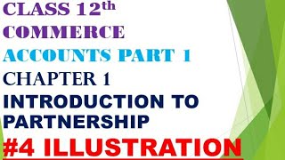 Class 12th commerce Accounts part 1 chapter 1 Introduction to partnership gseb textbook solution [upl. by Aven]