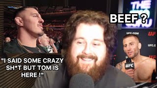 The MMA GURU reacts to Tom Aspinall joining his stream and Oban Eliott tweeting at him after his win [upl. by Elades]