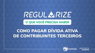 Como pagar a dívida ativa da União de contribuintes terceiros [upl. by Trah]