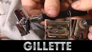 Gillette Super Adjustable Razor  Antique Safety razor restoration [upl. by Irehs]