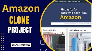 Amazon clone using html css and js step by step  Amazon clone website  make a clone project [upl. by Garcia]