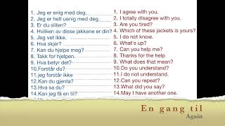 Norsk A1  Vanlige Norske Setninger  Common Norwegian Phrases Part 2 [upl. by Vincenz699]