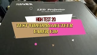 TEST VIDEOPROJECTEUR YABER Y30 FULL HD HIGH TEST 20 [upl. by Riatsala]