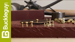 How to Set Collar Studs in Leather [upl. by Tarttan512]