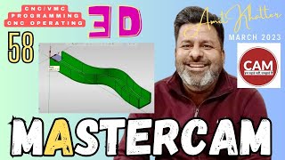 Mastercam 2024 cad  Mastercam 2024 3D tutorials for beginner in hindi  Mastercasm 3d drg no 58 [upl. by Rosenkrantz799]