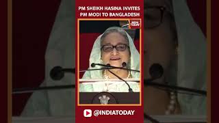 Video PM Modi Invited To Bangladesh By Counterpart Sheikh Hasina  India Today [upl. by Elbart200]