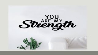 You are my strength ll Psalm 1839 ll ONE minute video ll Memorizing Scriptures [upl. by Nyliram]