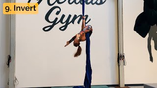 Aerial Silks Beginner Lesson 9 Introduction to the Invert [upl. by Ettenor]