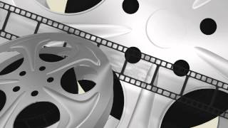 Film reels movie  free loop 3D animated HD background 02 [upl. by Martainn]