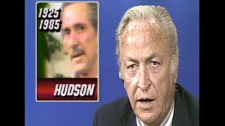 Rock Hudson dies of AIDS at 59  Watch original 1985 WABC news coverage [upl. by Earesed988]