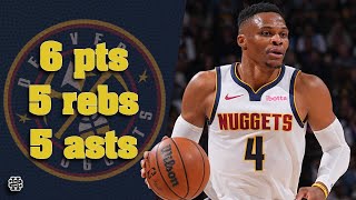 Russell Westbrook 6 pts 5 rebs 5 asts vs Thunder 2425 season [upl. by Zebedee]