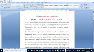 Sallustio CATILINAE CONIURATIO 6 Analisi storica del degrado di Roma [upl. by Toland774]