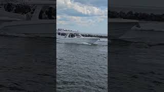 BOATS TRAVELING IN AND OUT OF THE FLORIDA BOAT INLET – ACTION AT THE VENICE JETTY [upl. by Lzeil]