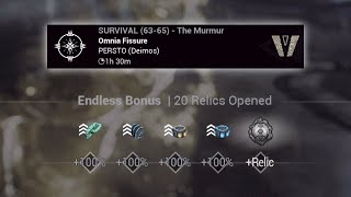 100 Minutes  Solo  Omnia T6 Fissure Against The Murmur  WARFRAME [upl. by Repsaj]