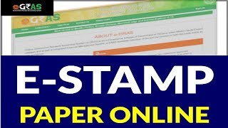 EStamp Paper online EStamp कैसे निकालते है Step By Step E STAMP PAPER HARYANA Stamp paper net [upl. by Dnomed]