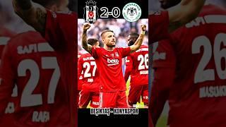 Süper Lig 🔥 BEŞİKTAŞ 20 KONYASPOR 🦅🦅shorts football beşiktaş [upl. by Yong220]