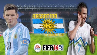 Argentina vs Slovenia  FIFA14  Argentina 2nd World Cup [upl. by Ceil445]