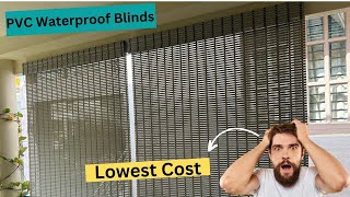 PVC Waterproof Rolling Blinds Multipurpose Blinds Sun Shade Heat Reducing Balcony Blinds [upl. by Trauner]