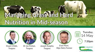 Managing grass and herd nutrition in mid season  Webinar [upl. by Pan]