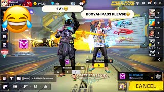 I Challenged A Random Subscriber to a 1vs1 For His First Ever Booyah Pass😳 FREE FIRE🔥 [upl. by Einafets]