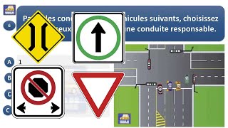 Examen théorique saaq Québec 2024  code de la Sécurité routière saaq canada test Quebec 4 [upl. by Allerim375]