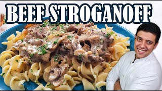 How to Make Beef Stroganoff from Scratch  Lounging with Lenny [upl. by Merkley]