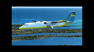 FS2004 Bahamasair flight Nassau intl  Deadmans Cay MYLD [upl. by Putscher]