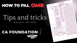 How to Fill OMR  Complete Details  Tricks for Quantitative Aptitude 📚🔥GautamGogiacafoundation [upl. by Riane]