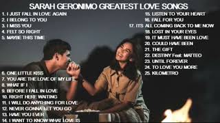 Sarah Geronimo NON STOP Greatest Love Songs  Sarah G and Matteo Most Romantic Songs Ever [upl. by Karlis]