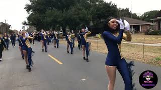 Carencro High quotGolden Bruinquot Marching Band  40th Carencro Mardi Gras Parade 2024  Carencro LA [upl. by Anaig]