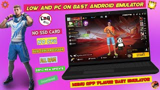 MEmu App Player Low And Pc For Bast New Emulator No Graphic Cars No SSD Free Fire OB43 New Update [upl. by Sillaw]