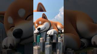 Part34 Giant Shiba Inu sleeping dog life ai funny cute funnydogs [upl. by Allain]