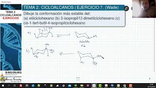 TEMA 2 CICLOALCANOS  EJERCICIO 7 DIBUJAR LA CONFORMACIÓN MÁS ESTABLE [upl. by Lose]