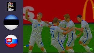 Estonia vs Slovakia Highlights  Nations League 2024 [upl. by Nolyd213]